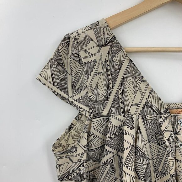 Mara Hoffman Women's Geometric Sleeveless Button Front Flowing‎ Top Size S - Picture 3 of 11